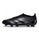 Adidas Predator Elite Laceless Firm Ground Nightstrike - Core Black Carbon Football Boots