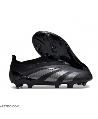 Adidas Predator Elite Laceless Firm Ground Nightstrike - Core Black Carbon Football Boots