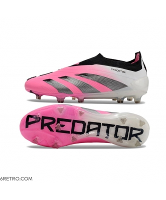 Adidas Predator Elite Laceless Firm Ground Pink White Black Football Boots