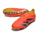Adidas Predator Elite Laceless Firm Ground Predstrike - Solar Red Core Black Yellow Limited Edition Football Boots