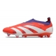 Adidas Predator Elite Laceless Firm Ground Red White Football Boots