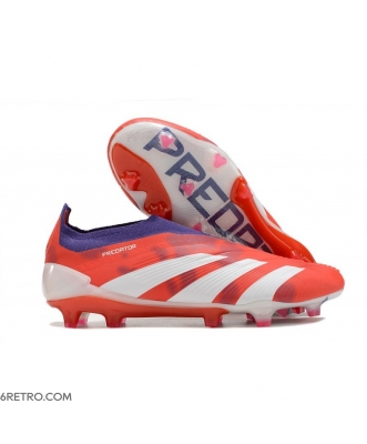 Adidas Predator Elite Laceless Firm Ground Red White Football Boots