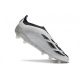 Adidas Predator Elite Laceless Firm Ground Silver Black Football Boots