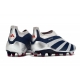 Adidas Predator Elite Laceless Firm Ground Silver Cyan Red Football Boots