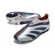 Adidas Predator Elite Laceless Firm Ground Silver Cyan Red Football Boots