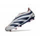 Adidas Predator Elite Laceless Firm Ground Silver Cyan Red Football Boots