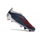 Adidas Predator Elite Laceless Firm Ground Silver Cyan Red Football Boots