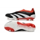 Adidas Predator Elite Laceless Firm Ground Solar Energy - Core Black White Red Football Boots