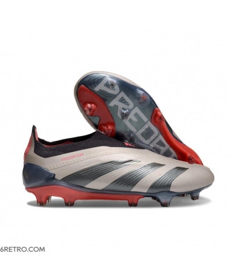 Adidas Predator Elite Laceless Firm Ground Vivid Horizon - Platin Metallic Aurora Black Turbo Football Boots