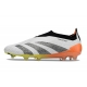 Adidas Predator Elite Laceless Firm Ground White Black Orange Football Boots