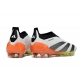Adidas Predator Elite Laceless Firm Ground White Black Orange Football Boots
