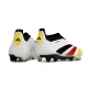 Adidas Predator Elite Laceless Firm Ground White Black Red Yellow Football Boots