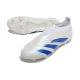 Adidas Predator Elite Laceless Firm Ground White Blue Football Boots