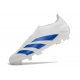 Adidas Predator Elite Laceless Firm Ground White Blue Football Boots
