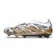 Adidas Predator Elite Laceless Firm Ground White Core Black Gold Metallic Limited Edition Football Boots