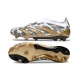 Adidas Predator Elite Laceless Firm Ground White Core Black Gold Metallic Limited Edition Football Boots