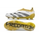 Adidas Predator Elite Laceless Firm Ground White Gold Silver Football Boots