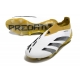 Adidas Predator Elite Laceless Firm Ground White Gold Silver Football Boots