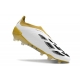 Adidas Predator Elite Laceless Firm Ground White Gold Silver Football Boots