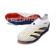 Adidas Predator Elite Laceless Firm Ground White Grey Blue Red Football Boots