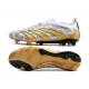 Adidas Predator Elite Laceless Firm Ground White Grey Gold Football Boots