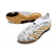 Adidas Predator Elite Laceless Firm Ground White Grey Gold Football Boots