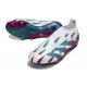 Adidas Predator Elite Laceless Firm Ground White Red Cyan Football Boots