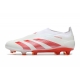 Adidas Predator Elite Laceless Firm Ground White Red Football Boots