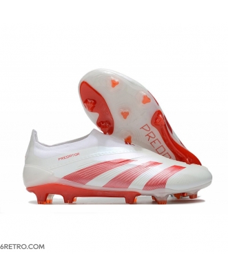 Adidas Predator Elite Laceless Firm Ground White Red Football Boots