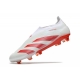 Adidas Predator Elite Laceless Firm Ground White Red Football Boots