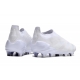 Adidas Predator Elite Laceless Firm Ground White Silver Football Boots