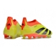 Adidas Predator Elite Laceless Firm Ground Yellow Black Red Football Boots Adidas Predator Elite Laceless Firm Ground Yellow Black Red Football Boots
