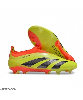Adidas Predator Elite Laceless Firm Ground Yellow Black Red Football Boots