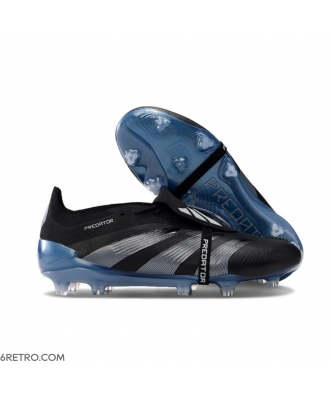 Adidas Predator Elite Tongue Firm Ground Black Blue Football Boots