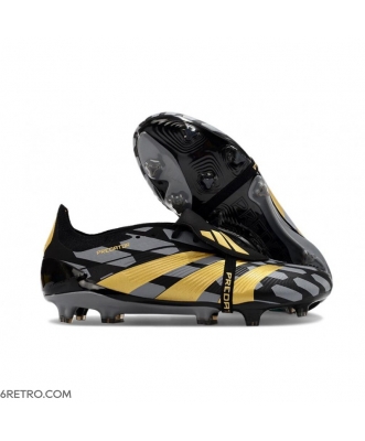 Adidas Predator Elite Tongue Firm Ground Black Gold Football Boots