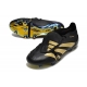 Adidas Predator Elite Tongue Firm Ground Black - Gold Sole Football Boots