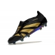 Adidas Predator Elite Tongue Firm Ground Black - Gold Sole Football Boots