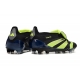 Adidas Predator Elite Tongue Firm Ground Black Green Football Boots