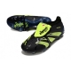 Adidas Predator Elite Tongue Firm Ground Black Green Football Boots