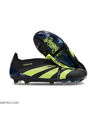 Adidas Predator Elite Tongue Firm Ground Black Green Football Boots