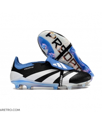 Adidas Predator Elite Tongue Firm Ground Black White Blue Football Boots