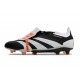 Adidas Predator Elite Tongue Firm Ground Black White Orange Football Boots Adidas Predator Elite Tongue Firm Ground Black White Orange Football Boots
