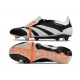 Adidas Predator Elite Tongue Firm Ground Black White Orange Football Boots Adidas Predator Elite Tongue Firm Ground Black White Orange Football Boots