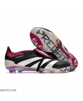 Adidas Predator Elite Tongue Firm Ground Black White Purple Football Boots