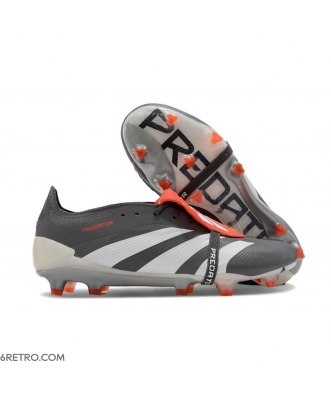 Adidas Predator Elite Tongue Firm Ground Black White Red Football Boots