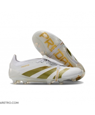 Adidas Predator Elite Tongue Firm Ground Ftwr White Gold Met Football Boots