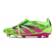 Adidas Predator Elite Tongue Firm Ground Generation Pred - Solar Green Shock Pink Lucid Lemon Football Boots