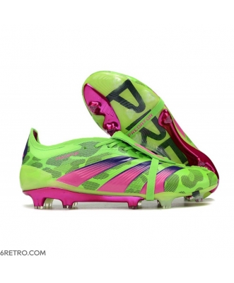 Adidas Predator Elite Tongue Firm Ground Generation Pred - Solar Green Shock Pink Lucid Lemon Football Boots