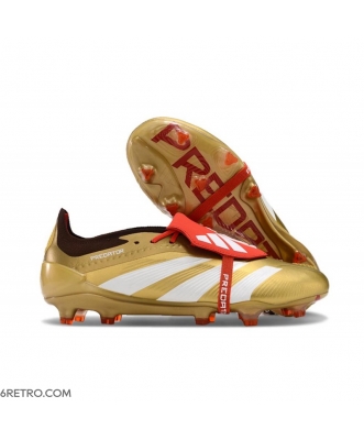 Adidas Predator Elite Tongue Firm Ground Gold Red White Football Boots
