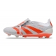 Adidas Predator Elite Tongue Firm Ground Gray Crimson Football Boots